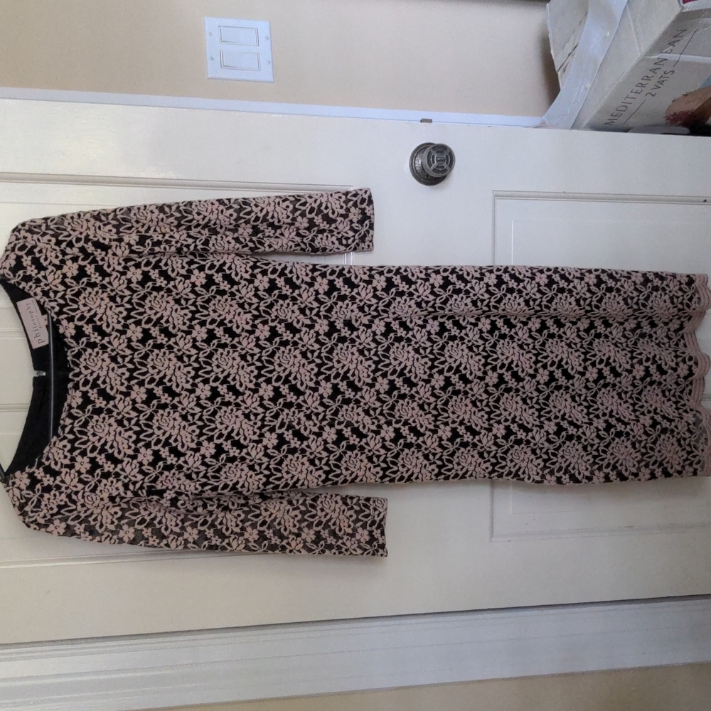 Philosophy Crocheted Lace Sheath Dress